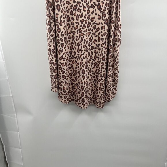 Maurices 24/7 Womens Leopard Print Sleeveless Shift Dress Knee Length Size Small - Picture 5 of 9